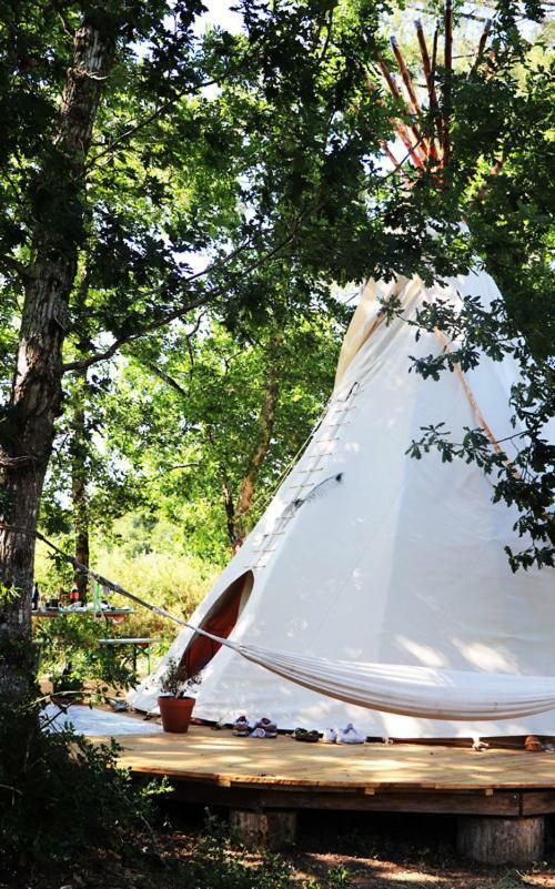 Tipi Lodge dans la Forêt Mimizan-Plage Exterior foto